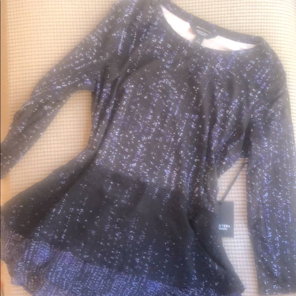 Tiered Peplum Vera Wang Blouse